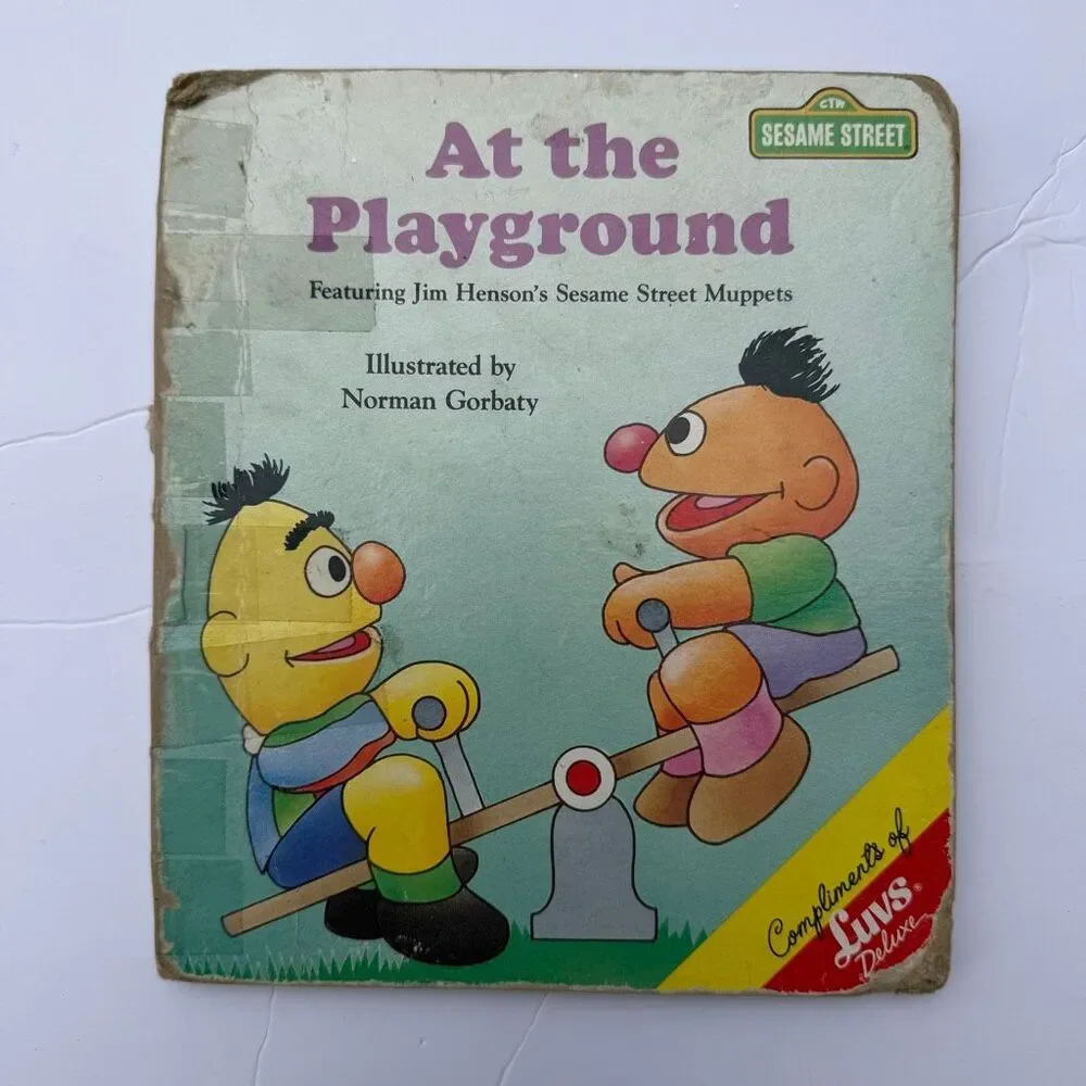 Vintage Sesame Street Little Golden Books Cookie Monster Big Bird Retro Nursery